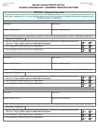 Form BGC205 Major League Sports Raffle Eligible Organization - Equipment Registration Form - California, Page 2