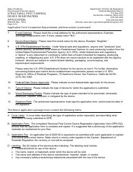 Form DPR-032 Structural Pest Control Device Registration Application - California, Page 3