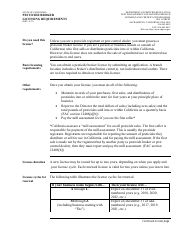 Pesticide Broker License Packet - California, Page 2