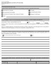 Pesticide Broker License Packet - California, Page 6