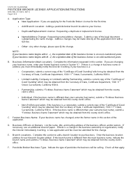 Pesticide Broker License Packet - California, Page 7
