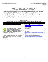 Pest Control Dealer Designated Agent License Packet - California, Page 9