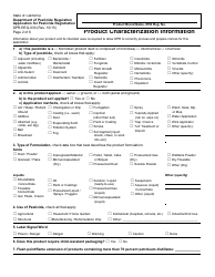 Form DPR-REG-030 Application for Pesticide Registration - California, Page 2