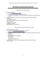 Agricultural Pest Control Adviser License Packet - California, Page 19
