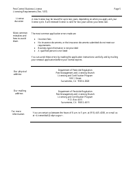 Pest Control Business License Packet - California, Page 6