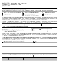 Maintenance Gardener Pest Control Business License Packet - California, Page 10