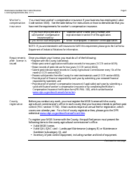 Maintenance Gardener Pest Control Business License Packet - California, Page 4