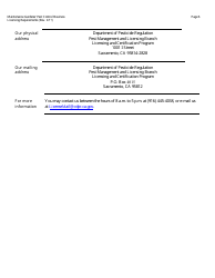 Maintenance Gardener Pest Control Business License Packet - California, Page 7