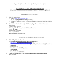 Qualified Applicator License Packet - California, Page 19