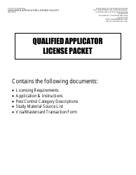 Qualified Applicator License Packet - California