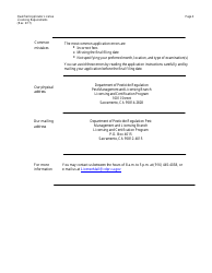 Qualified Applicator License Packet - California, Page 5