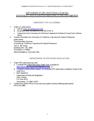 Qualified Applicator Certificate Packet - California, Page 19