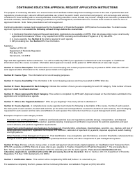 Form DPR-PML-131 Continuing Education Approval Request Application - California, Page 2
