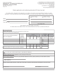 Individual License/Certificate Renewal Application Packet - California, Page 3