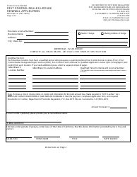 Pest Control Dealer License Renewal Application Packet - California, Page 3