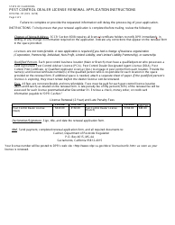 Pest Control Dealer License Renewal Application Packet - California, Page 4