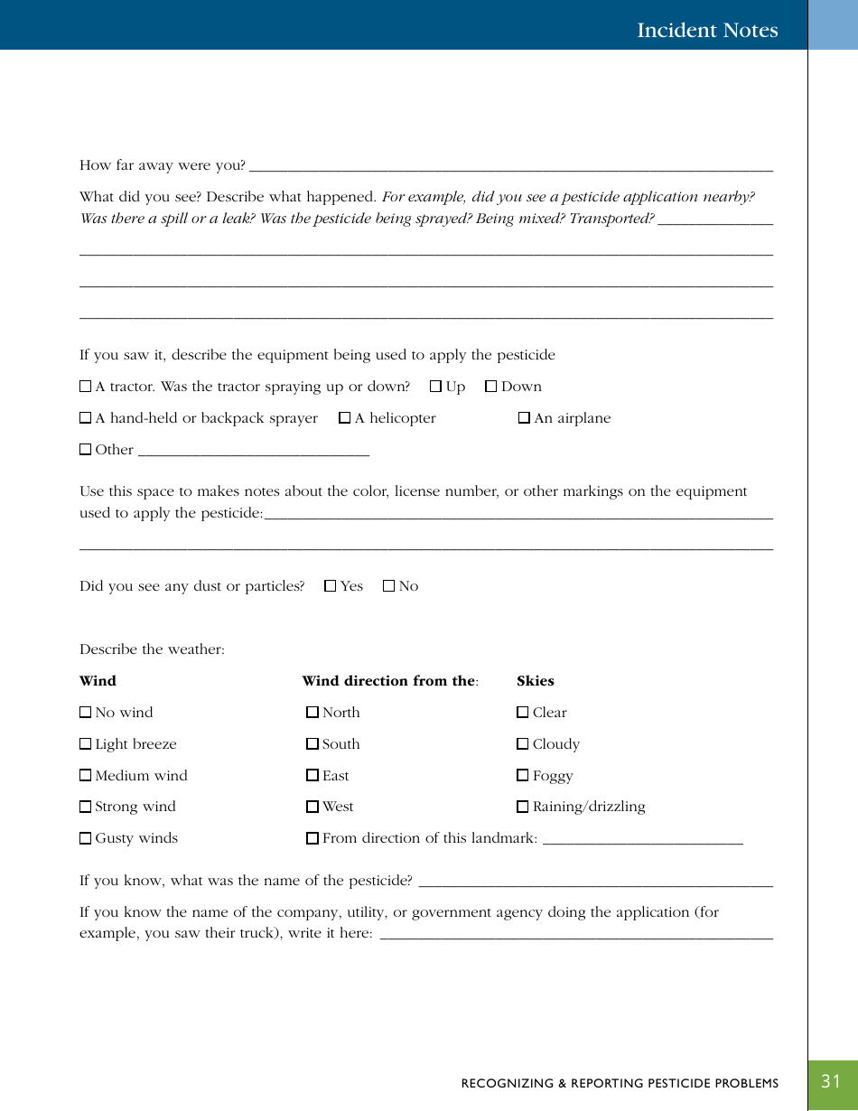 California Incident Report Form - Fill Out, Sign Online and Download ...