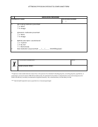Attending Physician Checklist and Compliance Form - California, Page 3