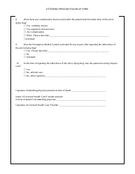 Attending Physician Follow-Up Form - California, Page 3