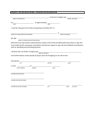 Document preview: Request for an Aid-In-dying - Interpreter Declaration - California
