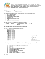 Document preview: Worksite Alternate Qualification Survey Form - California