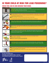 Document preview: Childhood Lead Poisoning Prevention Program Checklist - California (English/Hmong)