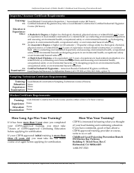 Lead-Related Construction Certification Application Forms - California, Page 3
