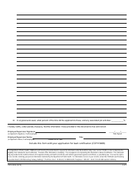 Lead-Related Construction Certification Application Forms - California, Page 8