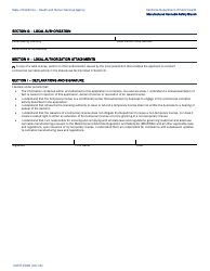 Form CDPH-9038 Temporary License Application: Type S - California, Page 3