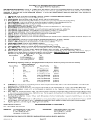 Form CDPH8610 Processed Food Registration Application (For Processors, Manufacturers, Repackers, and Warehousers of Processed Food) - California, Page 2
