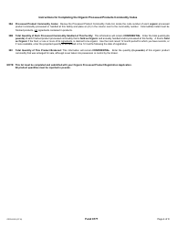 Form CDPH8593 Organic Processed Product Registration Application - California, Page 4