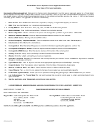 Form CDPH8594 Private Water Source Operator License Application - California, Page 2