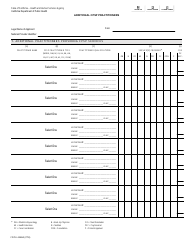 Form CDPH4448A Additional Cpsp Practitioners - California