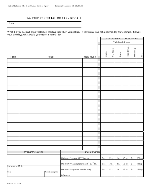 Form CDPH4472 A Fill Out Sign Online And Download Printable PDF 