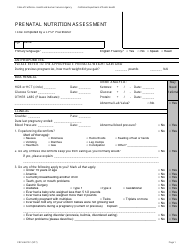 Document preview: Form CDPH4472 C Prenatal Nutrition Assessment - California