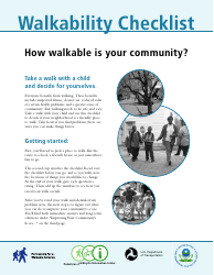 Walkability Checklist