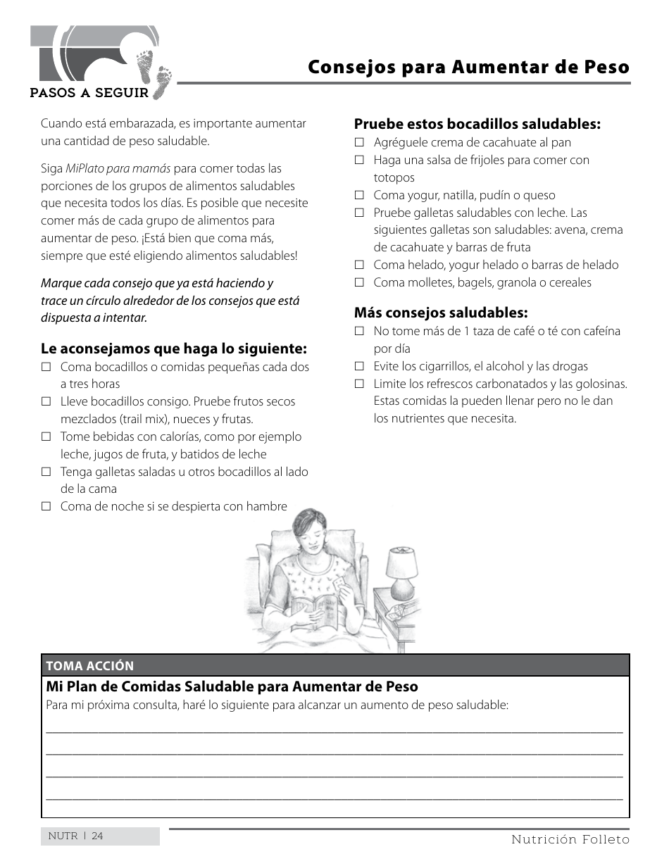 Consejos Para Aumentar De Peso - California (Spanish), Page 1