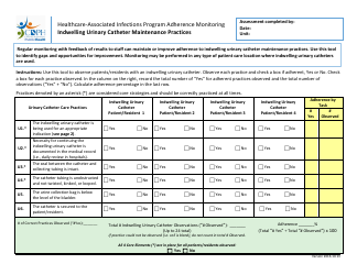 Document preview: Indwelling Urinary Catheter Maintenance Practices Adherence Monitoring Tool - California