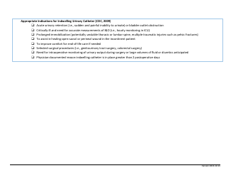 Indwelling Urinary Catheter Maintenance Practices Adherence Monitoring Tool - California, Page 2