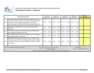 &quot;Injection Safety Adherence Monitoring Tool&quot; - California, Page 2