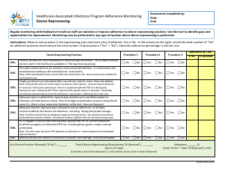 Document preview: Device Reprocessing Adherence Monitoring Tool - California