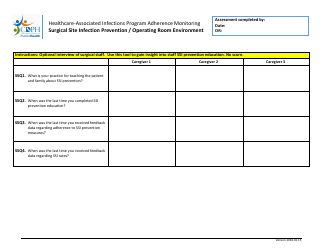 Ssi Prevention/Operating Room Environment Adherence Monitoring Tool - California, Page 2