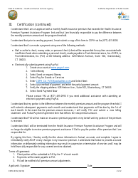 Form CDPH8722 Health Insurance Premium Payment Assistance Programs Partial Payment Agreement - AIDS Drug Assistance Program (Adap) - California, Page 2