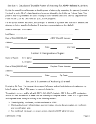 Form CDPH8456 Special Power of Attorney - California, Page 4