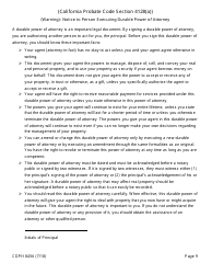 Form CDPH8456 Special Power of Attorney - California, Page 9