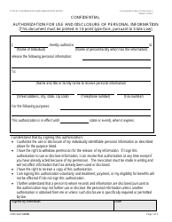 Document preview: Form CDPH6247 Authorization for Use and Disclosure of Personal Information - California