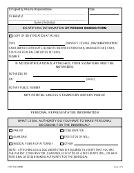 Form CDPH6247 Authorization for Use and Disclosure of Personal Information - California, Page 2