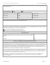 Form CDPH6242 Privacy/HIPAA Complaint Form - California, Page 2