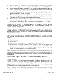 Form CDPH8007 Transfer Station and Treatment Facility Disclosure Statement - California, Page 13
