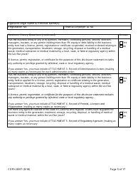 Form CDPH8007 Transfer Station and Treatment Facility Disclosure Statement - California, Page 5
